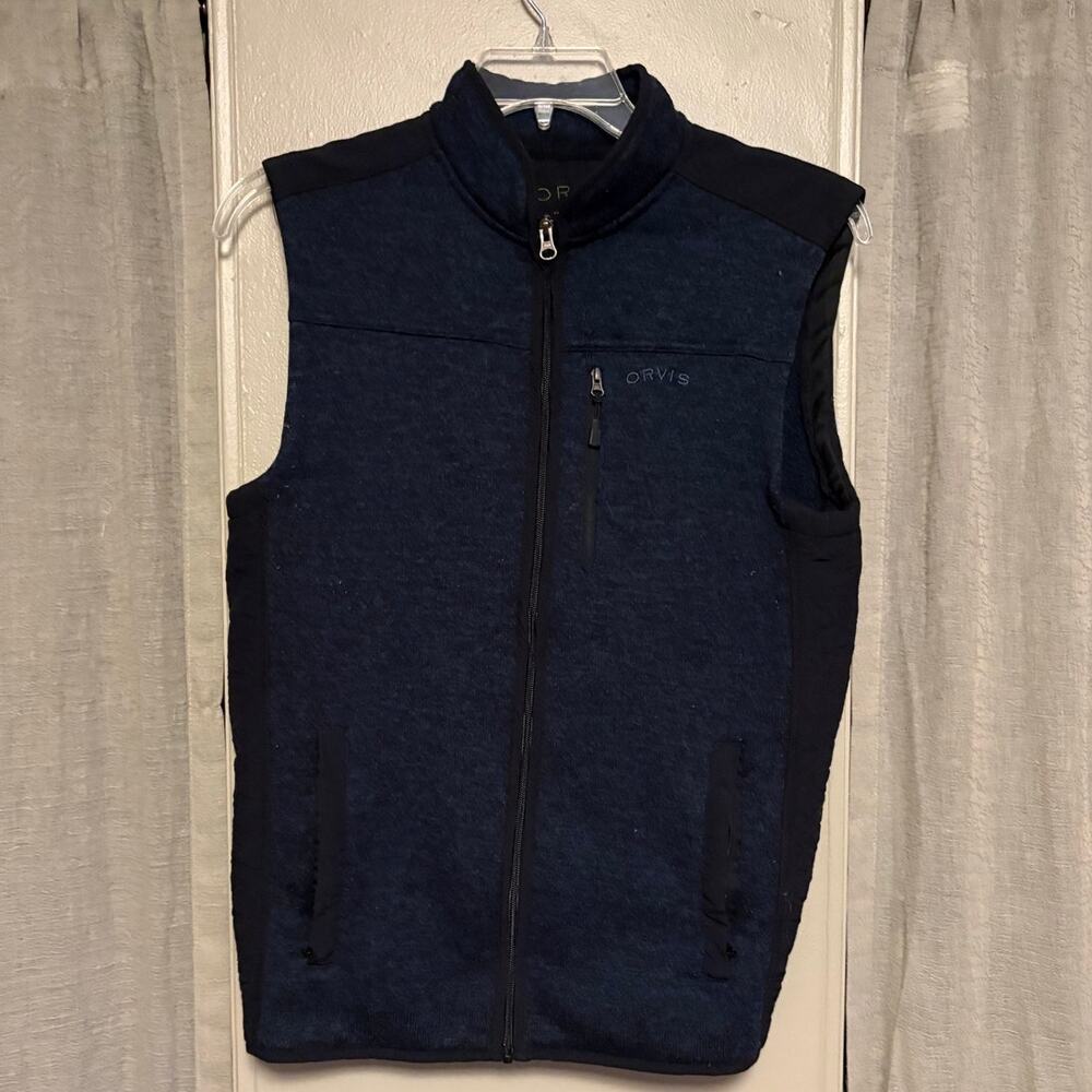 Orvis Sweater Fleece Vest | M | Navy